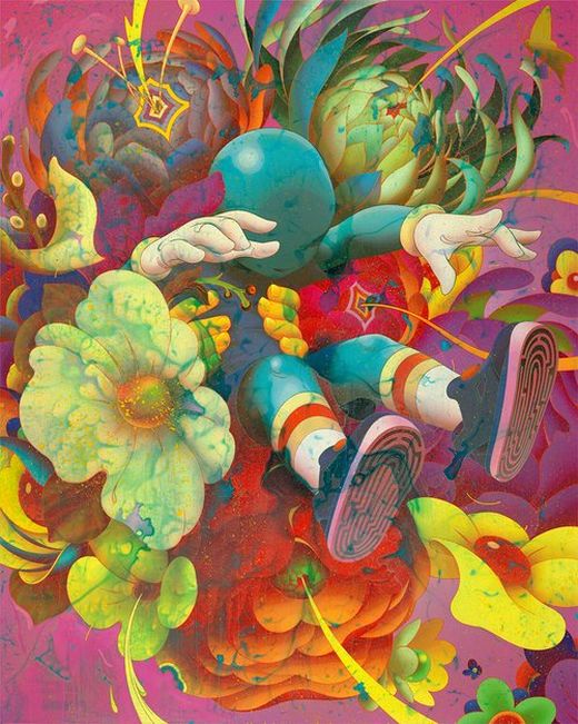 James Jean arte pinturas ilustrações surreais coloridas psicodélicas