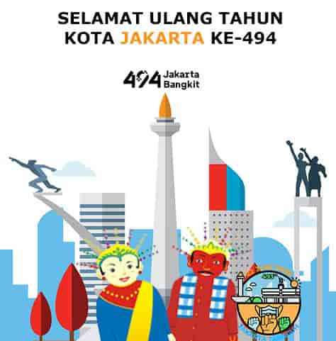 5 Gambar Ucapan Hut Dki Jakarta Ke 494 Tahun 2021 Keren Terbaru Review Teknologi Sekarang