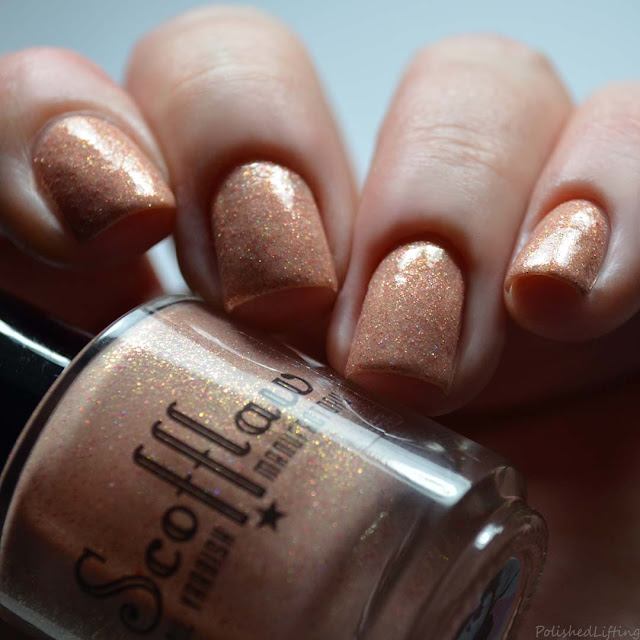 orange shimmer nail polish