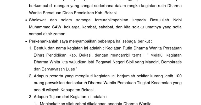 Contoh Sambutan Tuan Rumah Acara Tahlilan Bahasa Jawa My