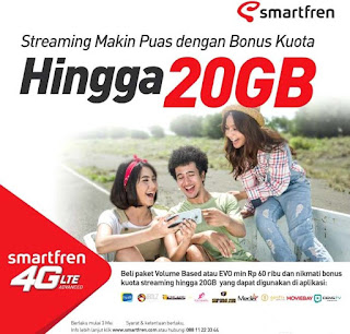 Cara menggunakan bonus treaming smartfren