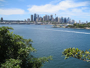 This sandstone headland in Sydney Harbour has panoramic views across to the . (img )