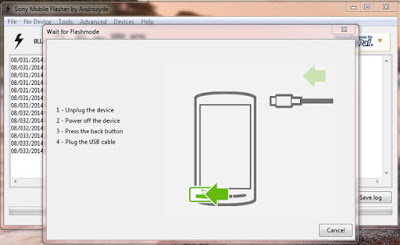 Cara Flash Sony Xperia M C1905 via Flashtool