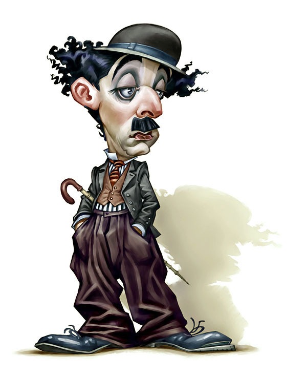 Charles CHAPLIN Caricature 