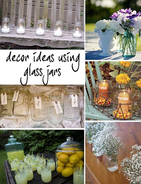 Mason Jar Wedding Decoration Ideas