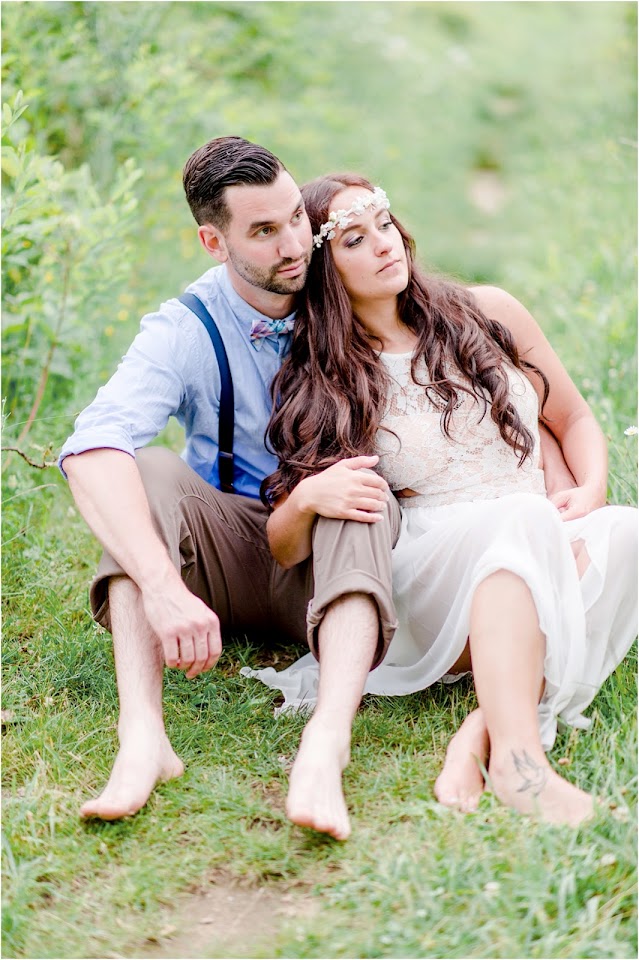 Beautiful rustic NJ engagement session