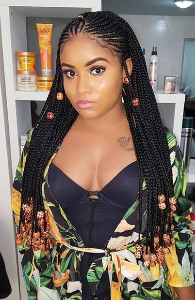 Trendy statement braided and prom hairstyles for ghanaian 
