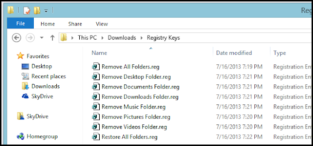 How to Remove the Folders From My Computer in Windows 8.1