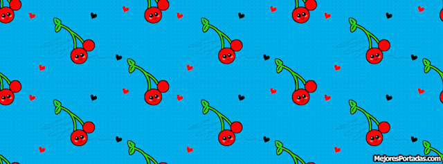 Cerezas corazones - Mejores Portadas Facebook