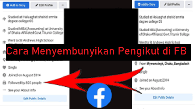 Cara Menyembunyikan Pengikut di FB