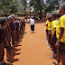 Football match at Kishumundu Primary School.
