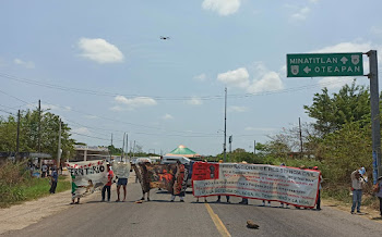 Desalojan Guardia Nacional, Marina y policía campamento mixe contra el Corredor Transístmico en Oaxaca