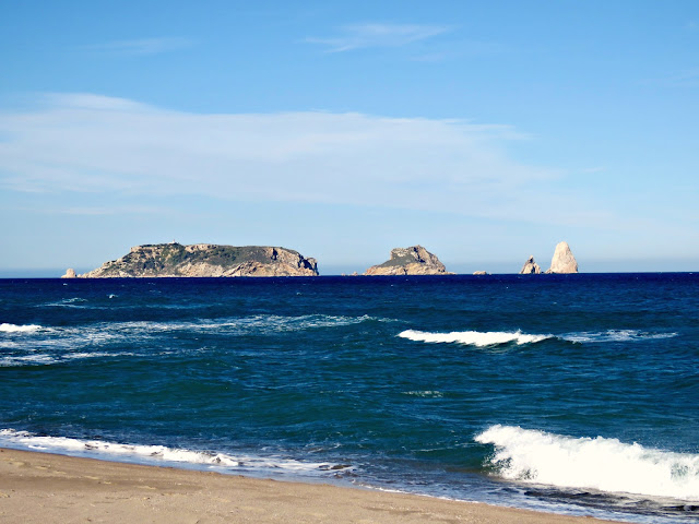 The Medes Islands from the Fonollera i Mas Pinell Beach, Costa Brava