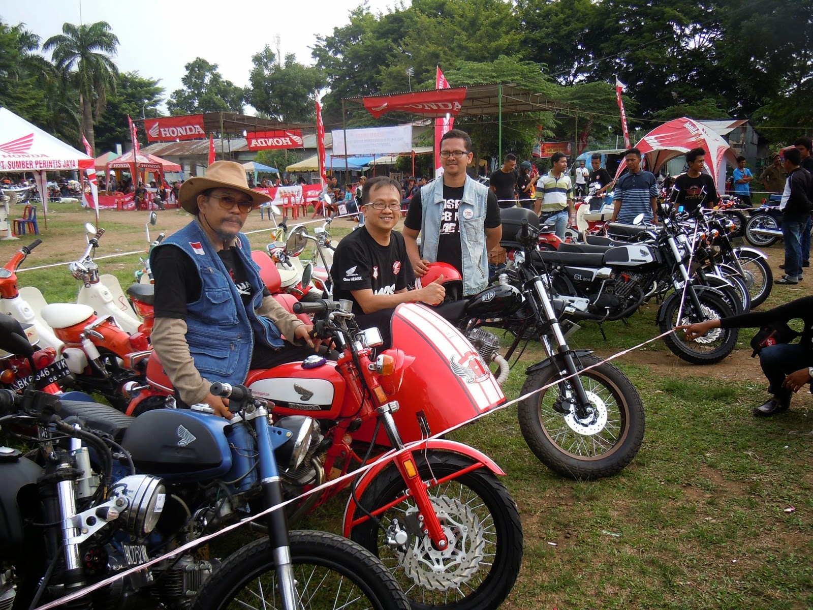 Horas Hondaku Honda CB Plat BK Kumpul Di Galang