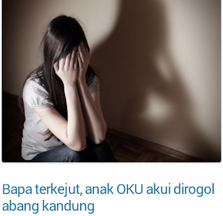 Bapa terkejut, anak OKU akui dirogol abang kandung 