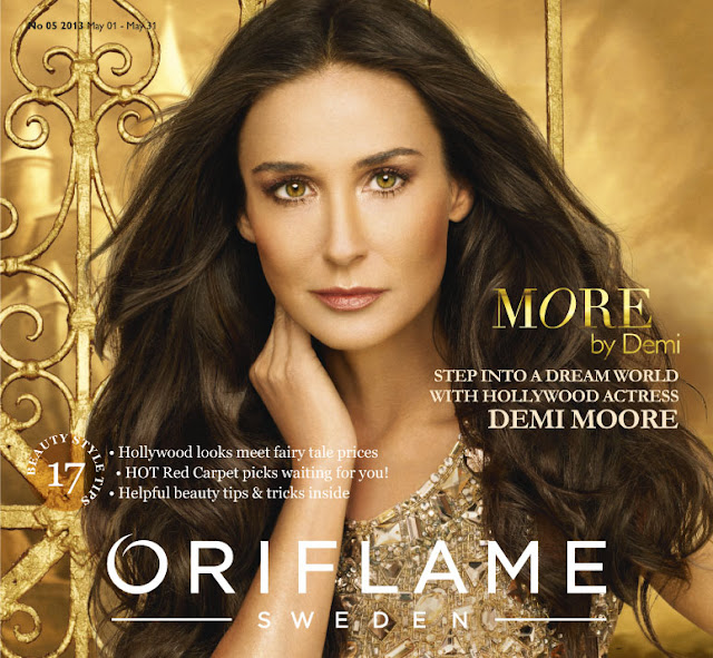 Demi Moore Oriflame new fragrance