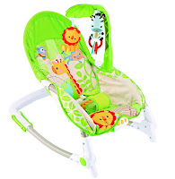 Bouncer Care Baby CPR61061 Giraffe New Born-to-Toddler Portable Rocker