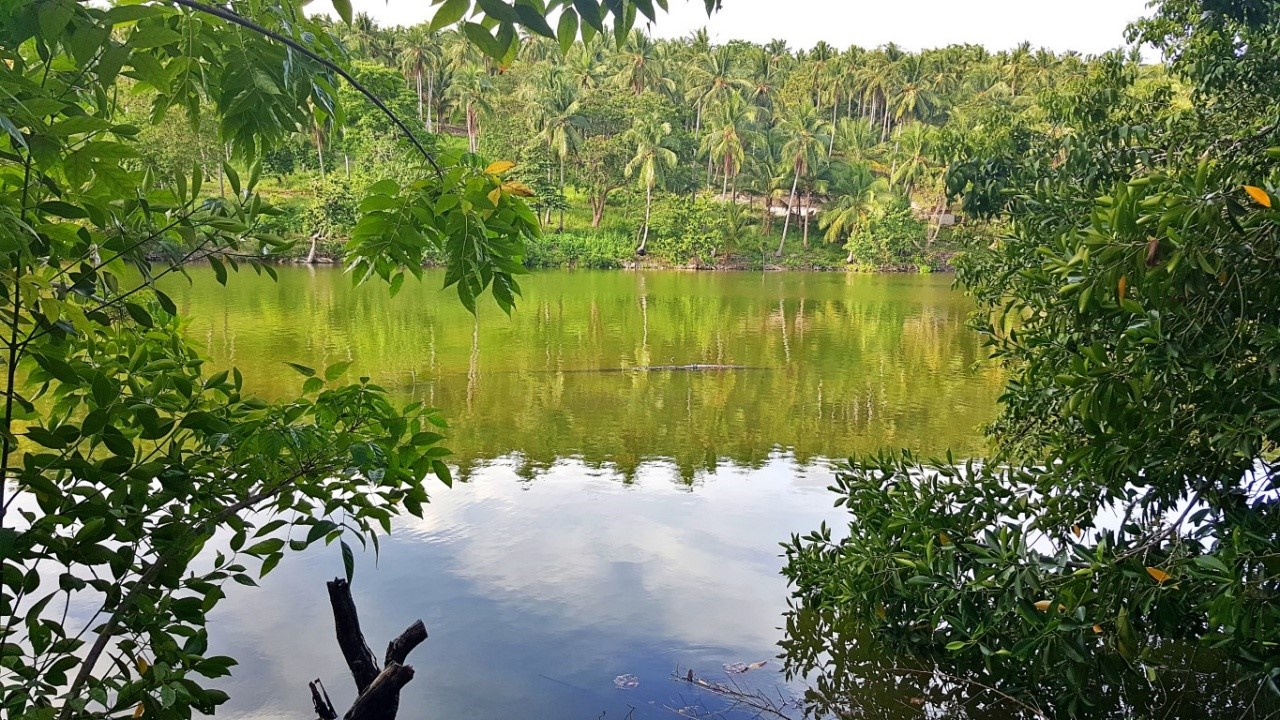 lake at Isla Jardin Del Mar Resort in Glan, Sarangani