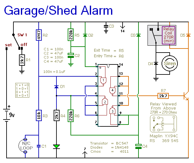 Garage Alarm Circuit