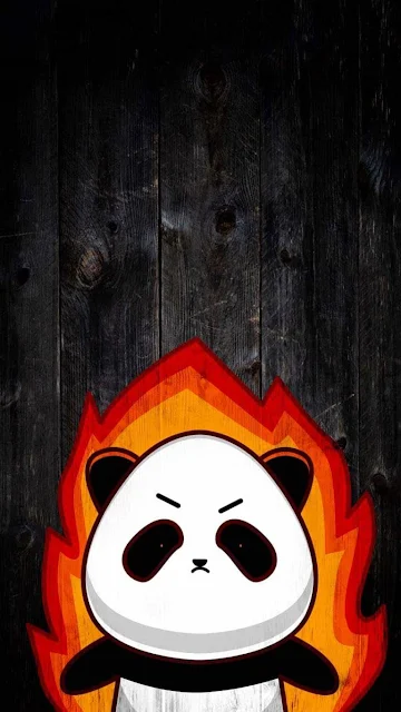 Panda Super Sayadin iPhone Wallpaper