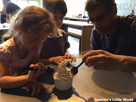 Sharing Butterbeer ice cream