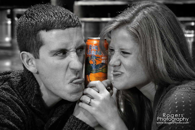 Bella and Vinny were anything but Big Cranky on their engagement shoot at Stony Creek Beer in Branford, CT