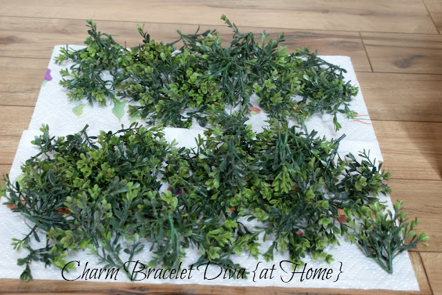 faux boxwood leaves