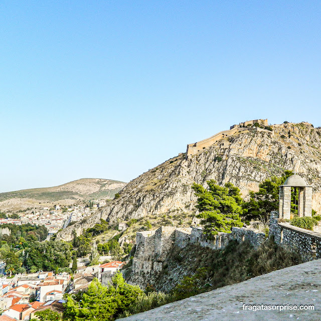 Fortaleza de Palamidi em Nafplio na Grécia