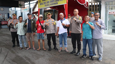 Kapolres Karimun Cek Kesiapan Personel di Pos Pelayanan dan Pos Pengamanan Nataru