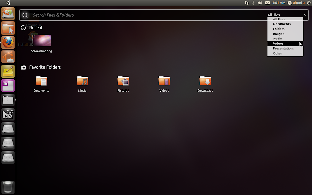 Unity's New Search for Files and Folders Menu