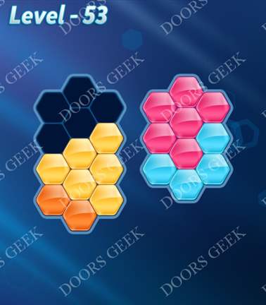 Block! Hexa Puzzle [Novice] Level 53 Solution, Cheats, Walkthrough for android, iphone, ipad, ipod