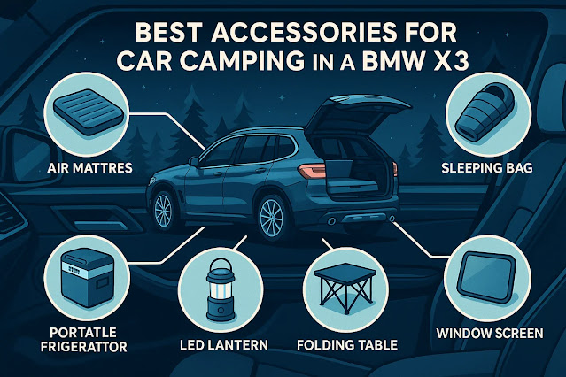 BMW X3で快適に車中泊するための便利グッズ