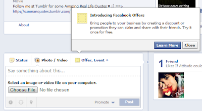 Facebook new feature " Facebook Offers " Sell your products fast using it