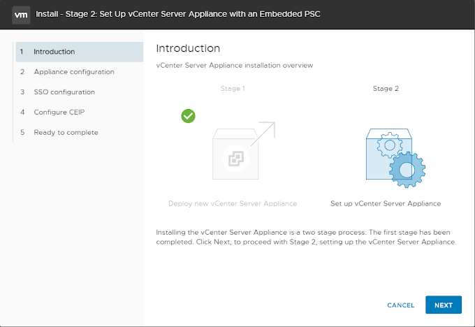 Deploy VCSA 6.7 Appliance with Embedded Platform Services Controller - Part 2