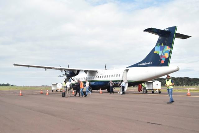 Aeroporto: Em quatro meses de operação em Toledo, 50 voos embarcam seis mil pessoas