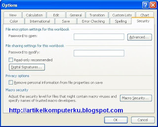 password modify excel