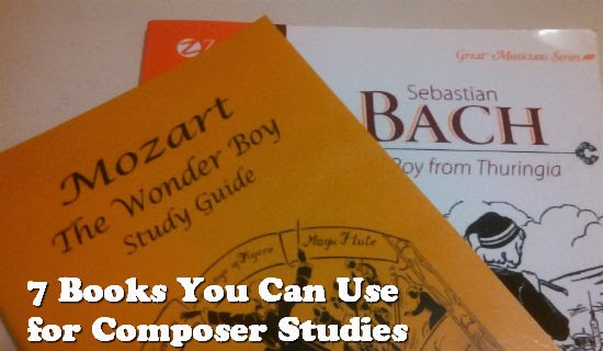 A list of 7 living books to help you with composer studies in your homeschool.