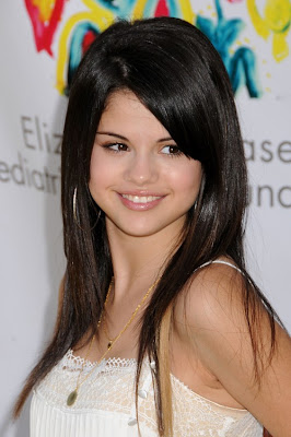 Selena Gomez Long Layered Straight Sleek Hairstyles