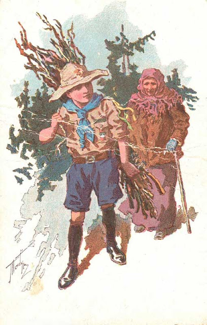 "Be ready to help the weak" (postcard of 1915)