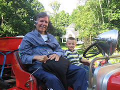 Pops and Cole on the Firetruck!