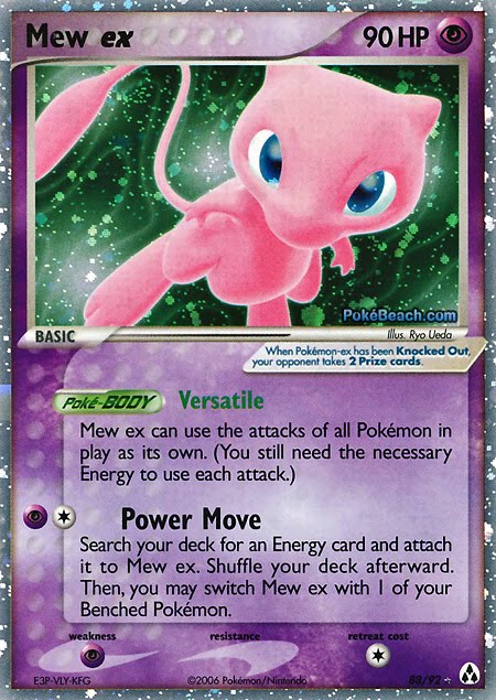 This POKEMON EX holo-foil card comes from the Ex Crystal Guardians set.