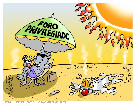 Resultado de imagem para foro privilegiado charges