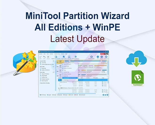 MiniTool Partition Wizard All Editions 12.8 + WinPE Latest Update