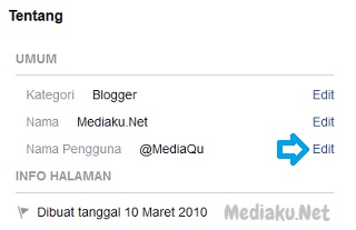 Mengubah Link (URL) Di Halaman Facebook