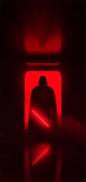 STAR WARS DARTH VADER LIGHTSABER RED WALLPAPER