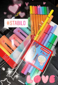 Stabilo Boss pastels in highlightighers, pens and fineliners