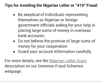 Nigerian fraud