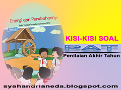 Kisi-kisi PAT Kelas 3 Tema 6