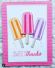 Sunny Studio Stamps: Perfect Popsicles Summertime card by Michelle Walton