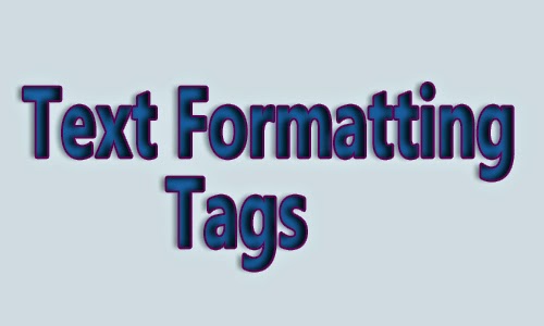 text formatting tags for html